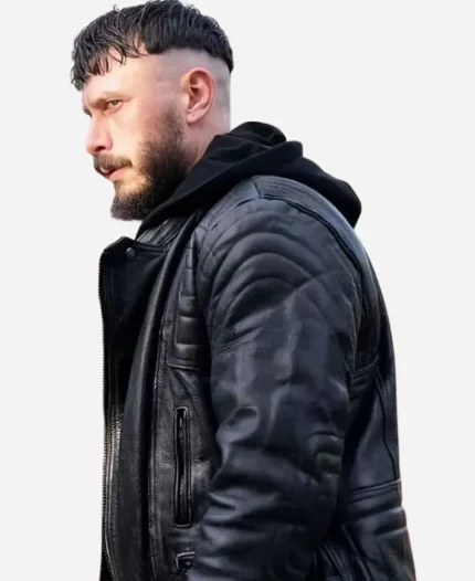 Richard Gadd Tv Series Half Man 2026 Ruben Black Leather Jacket