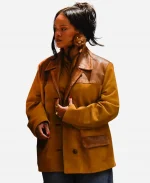 Rihanna Miu Miu Suede Jacket