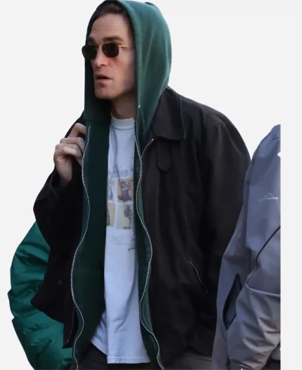 Robert Pattinson The Drama 2026 Black Bomber Jacket