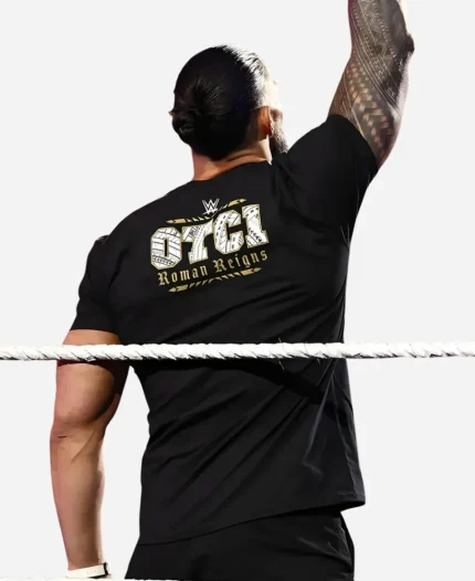 Roman Reigns Monday Night RAW 2026 Acknowledge Me Black T-Shirt