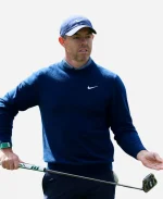 Rory McIlroy Masters 2026 Golf Tournament Augusta National Nike Blue Crewneck Sweatshirt