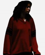 Rue Bennett Red Stripe Sweatshirt