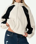 Rusty Two Tides Zip Through Sherpa Fleece Jacket