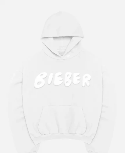 SKYLRK Justin Bieber White Pullover Hoodie