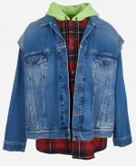 SZA 2026 Coachella Music Festival Denim Hooded Jacket