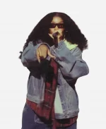 SZA Coachella Music Festival 2026 Denim Hooded Jacket