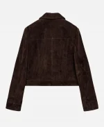Sabrina Sohal Tv Series Allegiance S03 Supinder Wraich Brown Suede Jacket