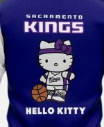 Sacramento Kings x Hello Kitty 2026 Purple Varsity Jacket