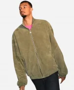 San Antonio Spurs Vs Golden State Warriors 2026 Victor Wembanyama Suede Bomber Jacket