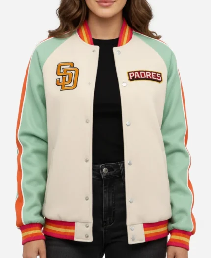 San Diego Padres 2026 La Catrina City Connect Jacket In White