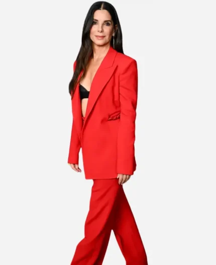 Sandra Bullock CinemaCon 2026 Practical Magic 2 Presentation Red Suit
