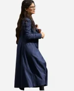 Sandra Bullock Practical Magic 2 Blue Long Coat
