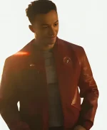 Sandro Rosta Tv Series Star Trek Starfleet Academy Caleb Mir Red Bomber Jacket