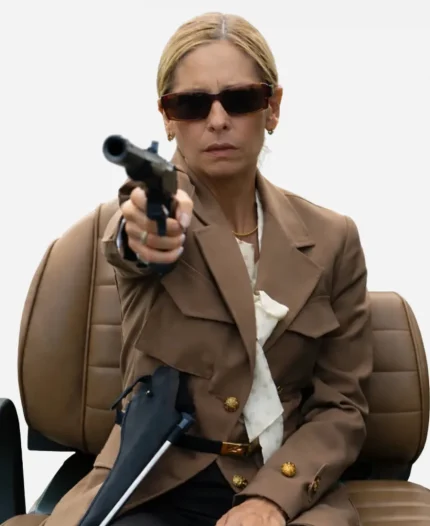 Sarah Michelle Gellar Movie Ready or Not 2 Here I Come 2026 Ursula Khaki Blazer Jacket