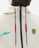 Scuderia Ferrari Miami 2026 Windbreaker Hooded Jacket