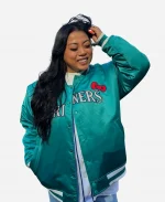 Seattle Mariners Hello Kitty Michelle Villafuerte Green Jacket