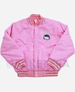 Seattle Mariners Hello Kitty Reversible Pink Varsity Jacket