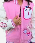 Seattle Mariners Youth Hello Kitty Reversible Varsity Jacket