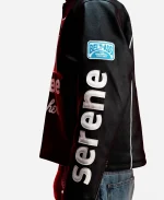 Serene GT Black Zipper Leather Jacket