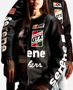 Serene GT Leather Black Zipper Jacket
