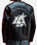 Serene GT Leather Black Zipper Jacket - For Sale