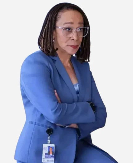 Sharon Goodwin Chicago Med S11 Blue Blazer