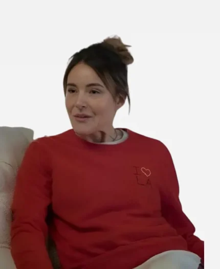 Shrinking Christa Miller I Love LA Red Sweater