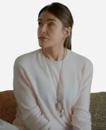 Shrinking Christa Miller Pink Sweater