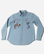  Singer Lainey Wilson Keepin Country Cool 2026 Cowboy Denim Shirt