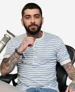 SiriusXM Studios NYC 2026 Zayn Striped Henley T-Shirt
