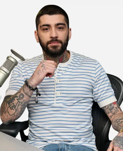 SiriusXM Studios NYC 2026 Zayn Striped Henley T-Shirt