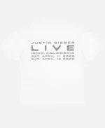 Skylrk Justin Bieber Coachella Live 2026 White T-Shirt