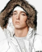 Slim Shady White Parka Jacket