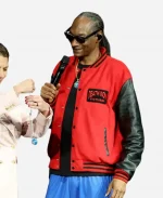 Snoop Dogg CinemaCon 2026 Red Wool Varsity Jacket