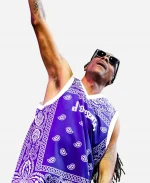 Snoop Dogg Coachella Music Festival 2026 Blue Bandana Top