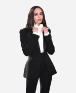 Sofia Carson NYC 2026 Black Tuxedo Suit