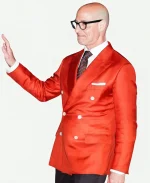 Stanley Tucci The Devil Wears Prada 2 NYC Red Blazer