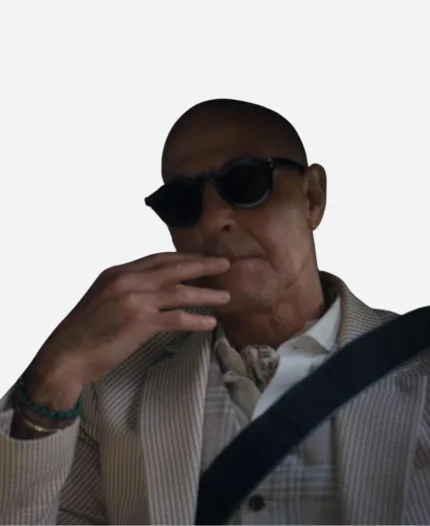 Stanley Tucci The Devil Wears Prada 2 Stripes Blazer