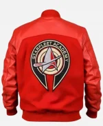 Star Trek Starfleet Academy Sandro Rosta Red Bomber Jacket