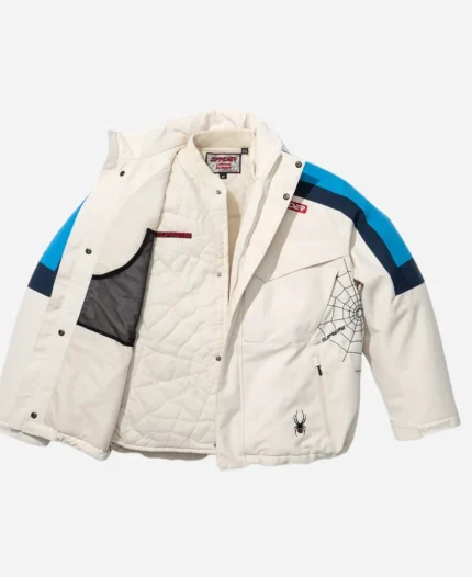 Supreme x Spyder Technical White Hooded Jacket