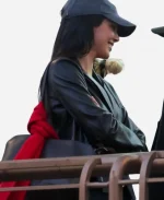 Sushi Park Los Angeles 2026 Kendall Jenner Black Leather Blazer