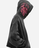 THUG CLUB Riding Skull Graphic Hoodie Fpr Sale