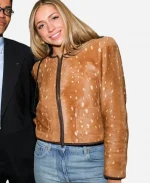 Tate Mcrae LA 2026 Brown Jacket For Sale