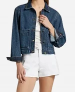 Taylor Thompson Tv Series 9-1-1 Nashville Hailey Kilgore Blue Denim Jacket