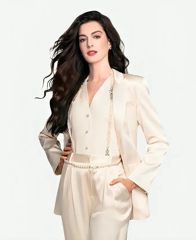 The Devil Wears Prada 2 Anne Hathaway Beige Blazer The Devil Wears Prada 2 Anne Hathaway Beige Blazer