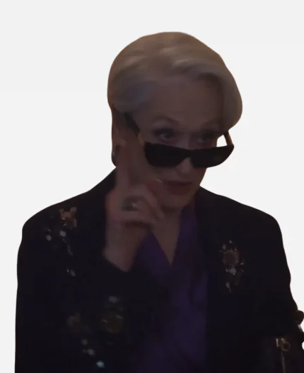 The Devil Wears Prada 2 Movie Miranda Priestly Embroidered Long Coat