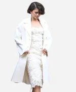 The Drama Press Tour Paris Fashion 2026 Zendaya Off White Wool Trench Coat
