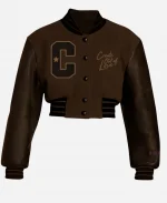 The Jennifer Hudson Show S04 Jennifer Hudson Brown Varsity Jacket