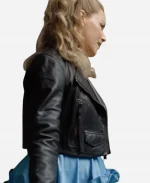 The Miniature Wife 2026 Elizabeth Banks Black Leather Jacket