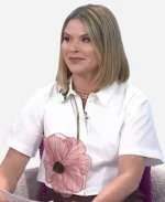 The Today Show 2026 Jenna Bush Hager White Floral Shirt